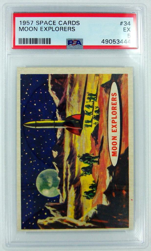 1957 SPACE CARDS: MOON EXPLORERS #34 PSA EX 5 #49053444 | eBay