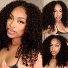 UNice Indian Curly 13x4 Lace Front Human Hair Wigs for Black Women Glueless Full