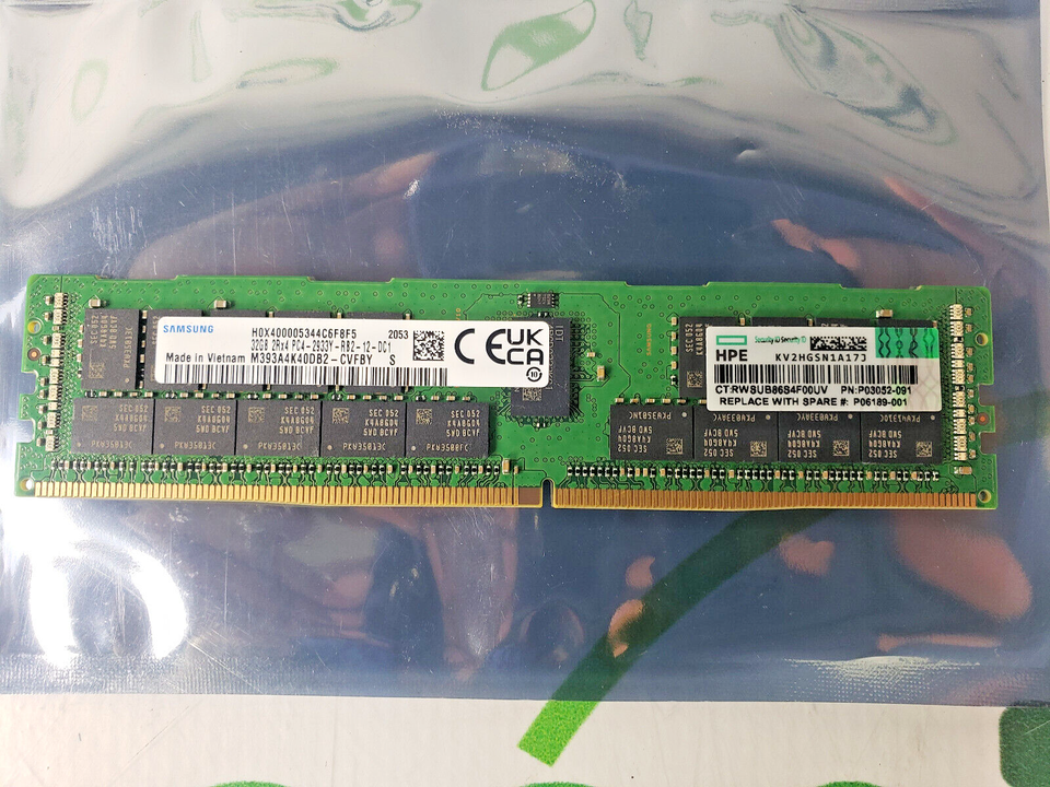 Samsung M393A4K40DB2-CVFBY 32GB PC4-23400 DDR4 ECC RDIMM Server Memory ...