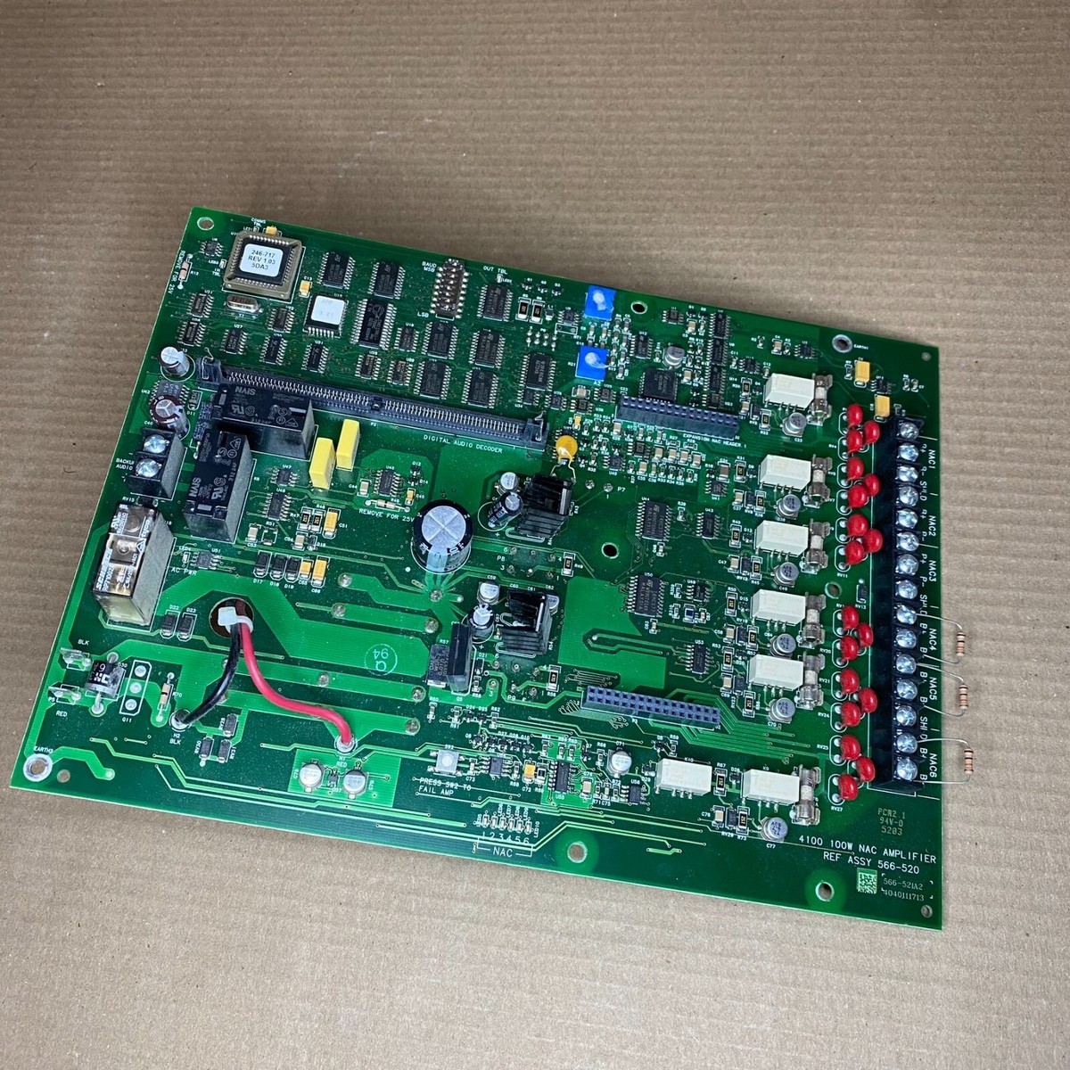 SIMPLEX 637-966 AMPLIFIER CIRCUIT BOARD 4100 100W NAC 566-520A