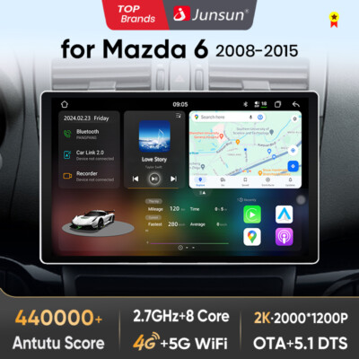 Für Mazda 6 GH GG 2007-2012 128GB Android 13 Autoradio GPS mit BOSE Soundsystem
