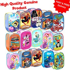 Genuine DISNEY MARVEL Pop Up Laundry Basket Children Kids Bedroom Toys Storage