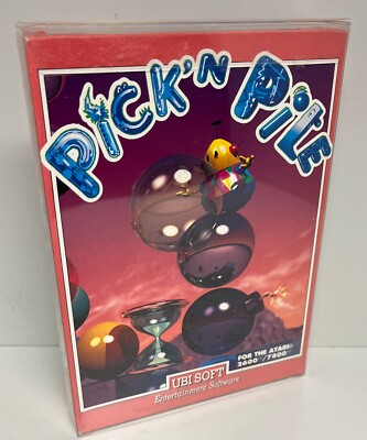 PICK N PILE Atari 2600 UBI SOFT Ubisoft Salu Spiel Game Jeu PAL CIB