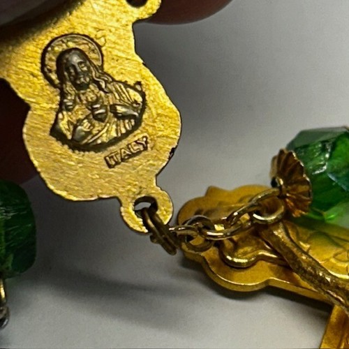 vintage catholic rosary beads 19 inches Made in Italy - Picture 11 of 16
