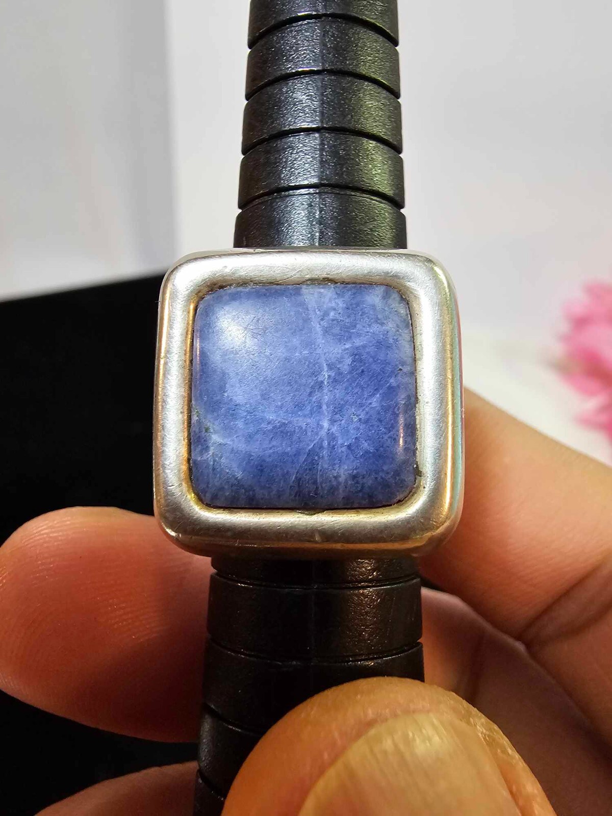 Marked Tempus 925 sterling adjustable ring Sz 6.5… - image 2