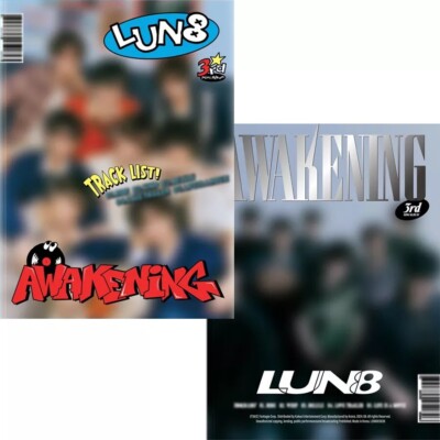 LUN8 [AWAKENING] 3rd Mini Album CD+Photo Book+Poster+Book Mark+3 Card+Sticker