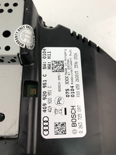 NO2525 AUDI Speedometer 4G9920951C - Picture 4 of 4