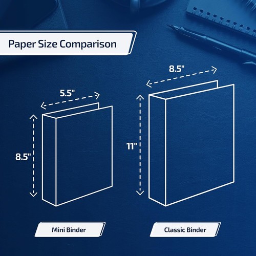 Versatile Mini Binder with Clear Interior Pockets - Ideal for Home and School - Picture 5 of 10