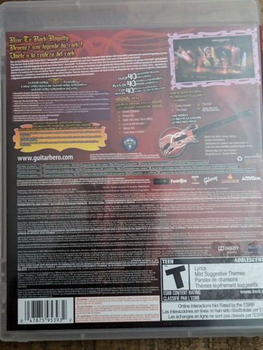 Guitar Hero Aerosmith PS3 PlayStation 3 Complete CIB - Picture 4 of 6