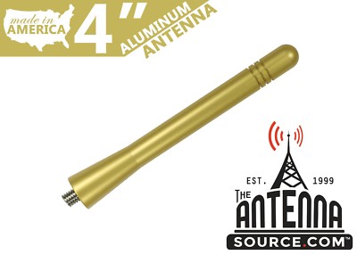 **SHORT**  4'' ALUMINUM GOLD ANTENNA MAST - FITS:  2007-2011 Nissan Altima Hybrid