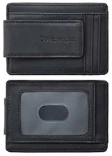 Toughergun Genuine Leather Magnetic Front Pocket Money Clip Wallet RFID