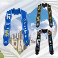 Custom Salvadoran Graduation Sash 2025, Flag Stole, El Salvador Grad Gift