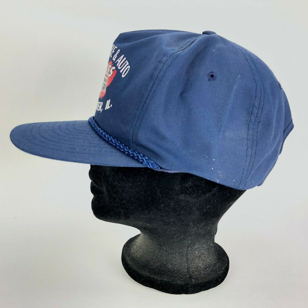 VTG Nissin Gregory Tire & Auto Cap Hat Winchester IL. Snap Back Hat Logo Promo View 2