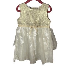 Bluberi Boulevard Gold And Cream Sparkle Dress Size 5