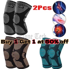 2Pack Copper Knee Braces Compression Sleeves Support for Arthritis Men & Women