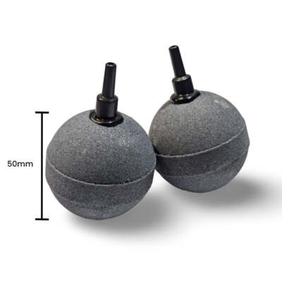 50 mm 2 Zoll Runde Kugel Keramik Luftstein für Aquarium Teich Aquarium Diffusor Blase