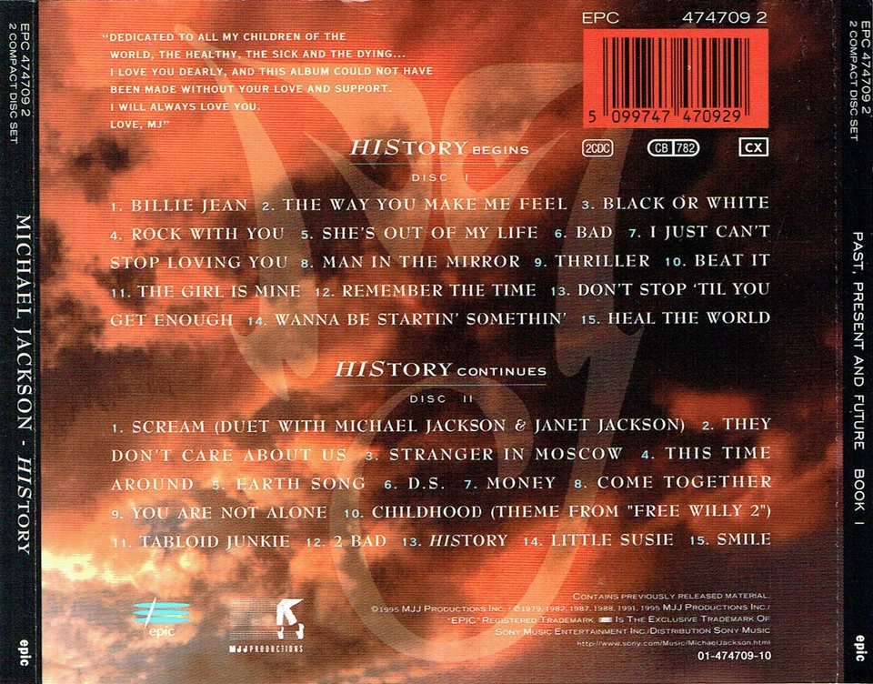(2CD's) Michael Jackson - HIStory – Past, Present and Future Book I - Beat It - Bild 2 von 2