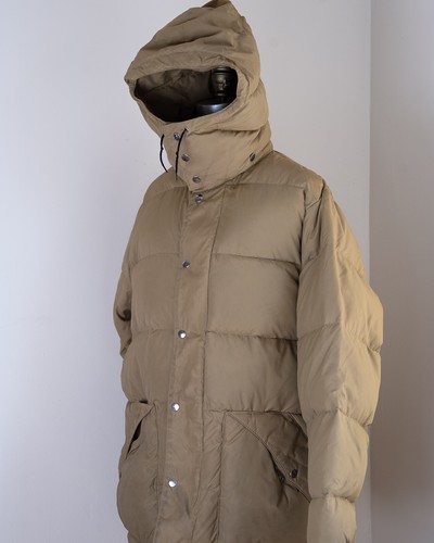 Vintage puffer coat, 70's The Men's Store, Sears goose down, beige, tall large - Picture 5 of 24