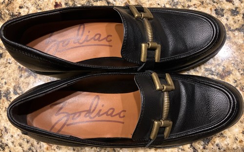 Zodiac Gemma Damengröße US 10 EU 42 klobige Halbschuhe Metallschnalle Anstoßsohle - Bild 6 von 15