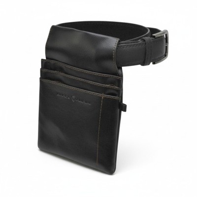 2-tlg Kellner Holster + 120 cm Gürtel Halfter Tasche Colt Kellnerset schwarz