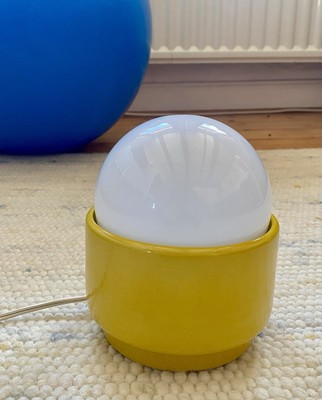 Traudl Brunnquell Mid Century Lampe Nr. 4020 Vintage IF Design Award Gelb rar