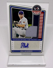 Drue Hackenberg 2023 USA Baseball Stars Stripes National Team Training Auto