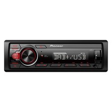 Pioneer MVH-130DABAN Black Red 1 DIN 200W 4.0 Channel 50W 4  AAC FLAC MP3 WAV