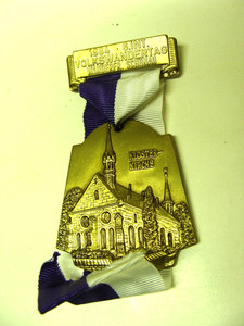 German Wandertag hiking medal 1984 Schonau Germany monastery church