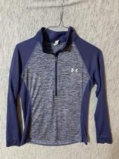 Under Armour UA Tech Twist Women's 1/2 Zip Pullover Heather Blue/Gray Size S