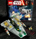 75150 A-WING FIGHTER & PILOT • 100% COMPLETE • STAR WARS LEGO