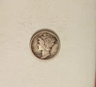 1917-S Mercury Silver Dime grades VF, Very Light Corrosion.