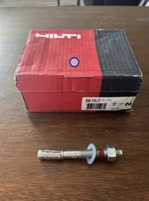 HILTI 1/2 in. x 4 1/2 in  .5 x 4.5 Steel Zinc Plated Concrete Wedge Anchor 20 Pk