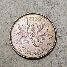 CANADA 🇨🇦 ONE (1) CENT COIN 1981 (QUEEN ELIZABETH II)
