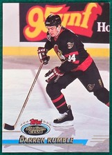 Darren Rumble - 1993-94 Topps Stadium Club #418 - Ottawa Senators Hockey Card