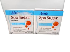 2 x NAIR Spa Sugar Hair Removal All Over Body Natural Spa Like Feel 11.8 fl oz