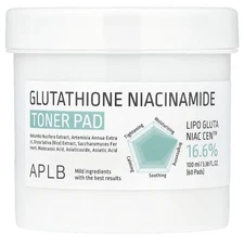Glutathione Niacinamide, Toner Pad, 60 Pads, 3.38 fl oz (100 ml)