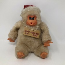 Gonga Gorilla Thumb Sucking Monkey Luv Pets Russ 9" Plush Merry Christmas Vintag