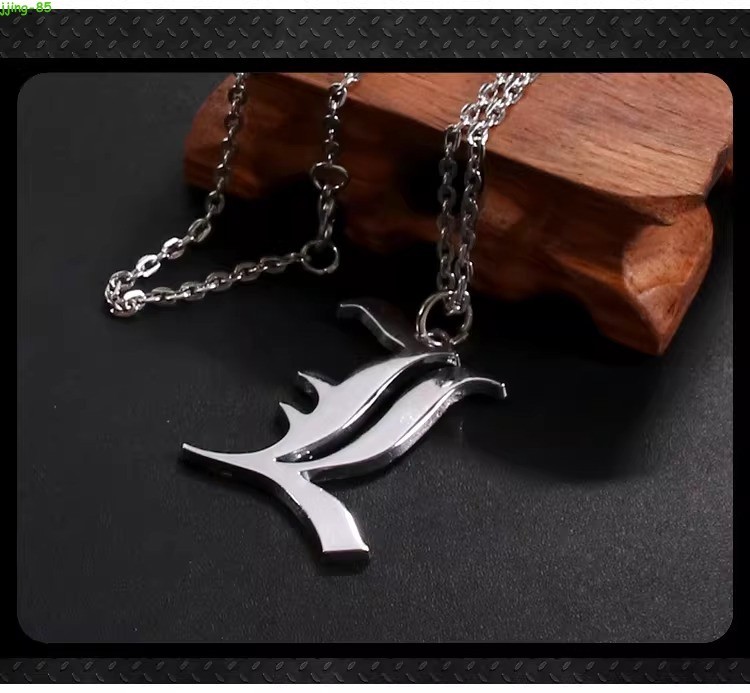 Anime Death Note L Necklace Pendant Chain Cosplay Jewelry Alloy