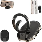 3-in-1 Magnetic Phone Holder with Suction Cup,360°Rotatable Phone Holder Stand