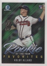 2019 Bowman ROY Favorites Chrome Green Refractor /99 Kolby Allard #ROYF-9 qg0
