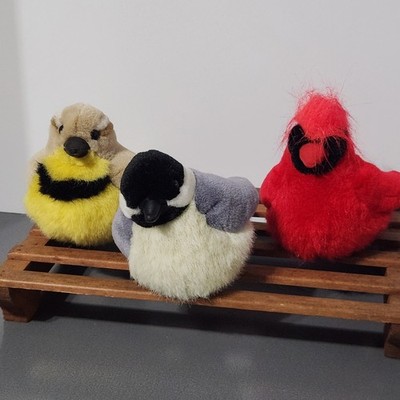 3 Wild Republic Audubon Birds 1 w/sound & tags vintage 2000/2001