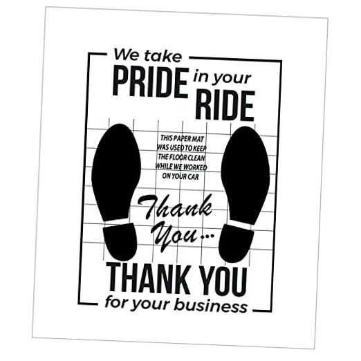 White Car Paper Floor Mats : Pcs Disposable Floor Cars Auto Vehicles 200