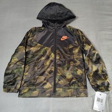 Nike - Boys Size 7 - Army Camo Jacket - Fleece Lined - MSRP 65 - 86H020-A38