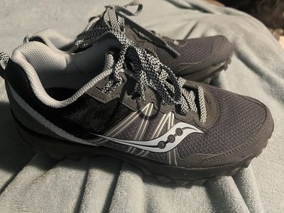 SAUCONY TRAIL WOMENS 9.5 W SHOES GRAY EXCUSION TR14 MESH S10585-27 RUNNING JOG