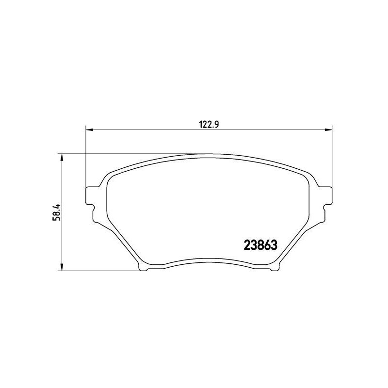 BREMBO Bremsbeläge Vorne für Mazda MX-5 98-05 NCY33323Z N0Y73328Z NCY33328Z - Bild 3