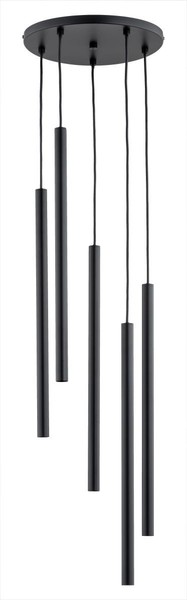 Moderne HäNgelampen Schwarz 5X40W/G9 IP20 - Stilvoll Und Energiesparend-image