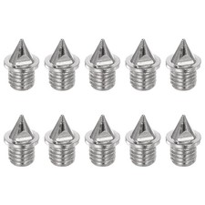 10pcs Track Spikes 3/16 Inch Alloy Steel Lightweight, Silver Tone