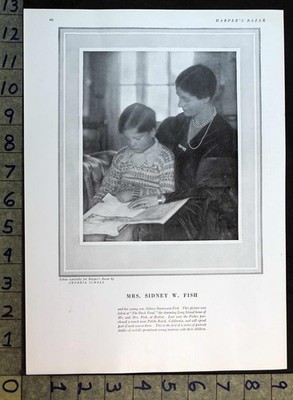 1928 OLGA MARTHA WIBORG SIDNEY W. FISH STUYVESANT SHERRIL SCHELL PRINT FC9988