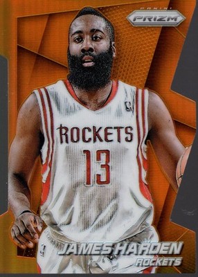 2014-15 Panini Prizm Prizms Orange Die Cut #25 James Harden /139 - BSK