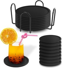 Untersetzer Gläser, Set mit 8 Silikon-Unters...